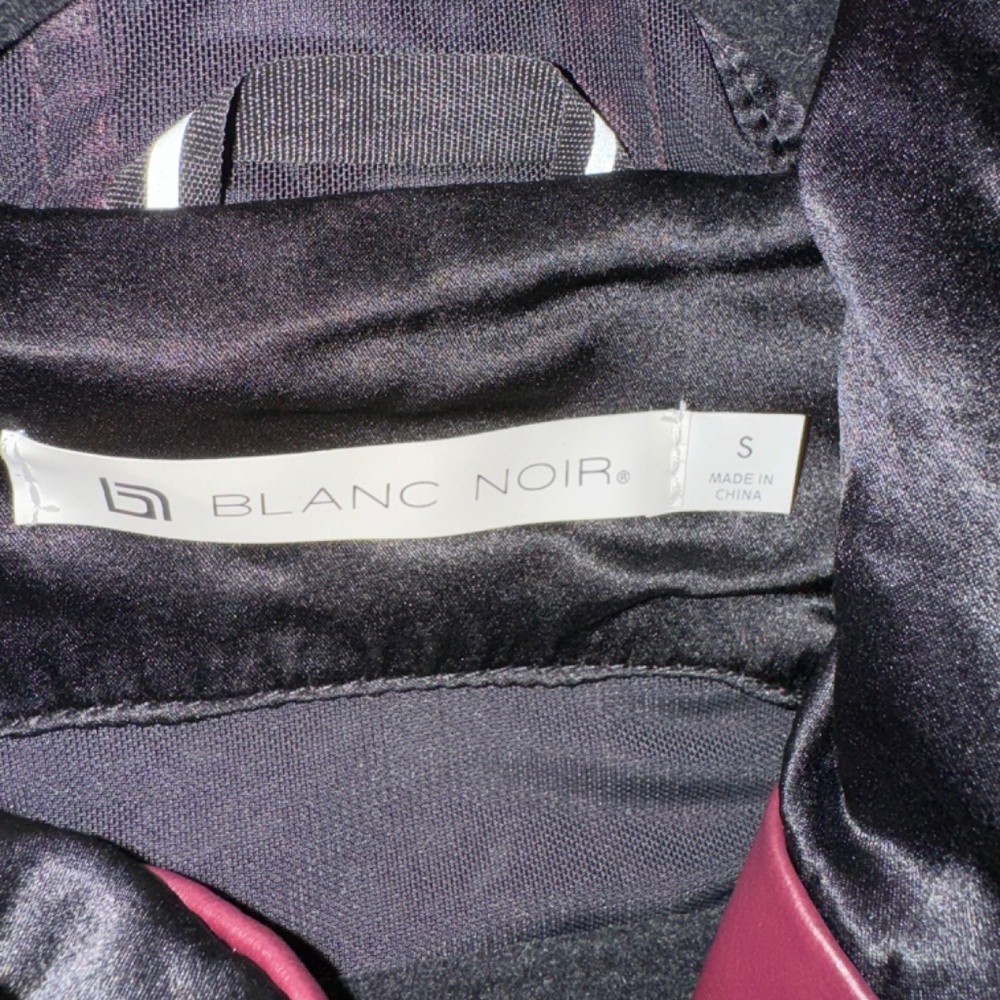 Blanc Noir Burgundy Moto Hoodie - Picture 6 of 6